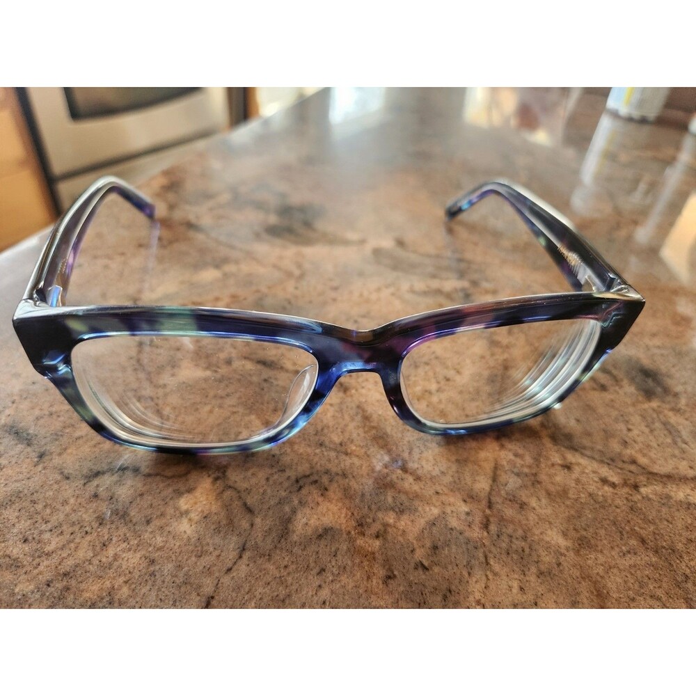Zenni Optical Womens Blue Purple Green Tortoise Square Eyeglasses Frames 4413839